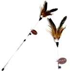 CAT TEASER - FEATHER (BROWN) BWAT3656