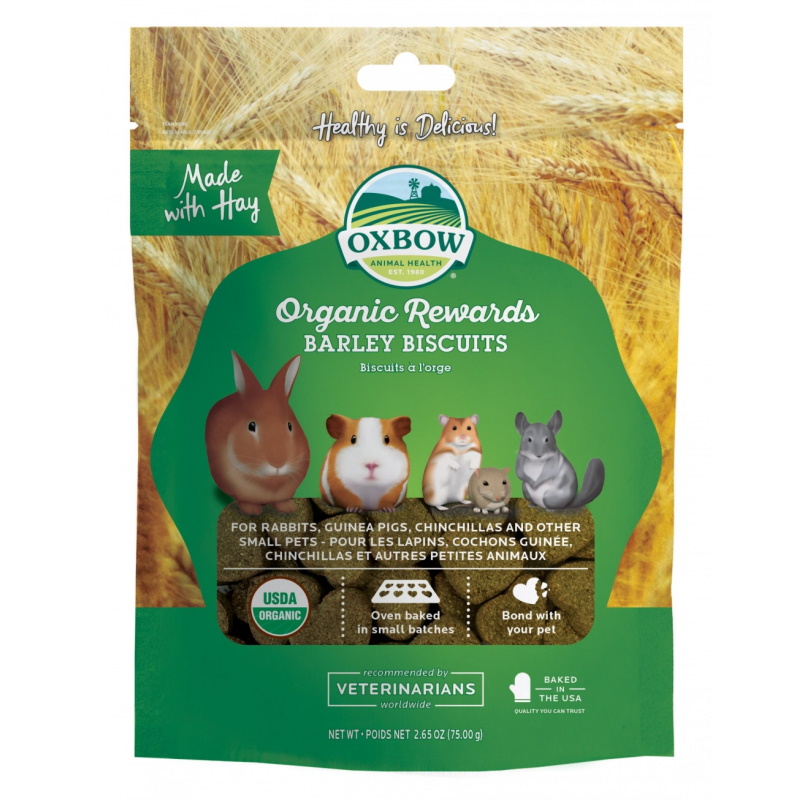  Oxbow Animal Health Orchard Grass Hay - All Natural Grass Hay  for Chinchillas, Rabbits, Guinea Pigs, Hamsters, Gerbils & Other Small Pets  - Grown in the USA- Fiber Rich- 40