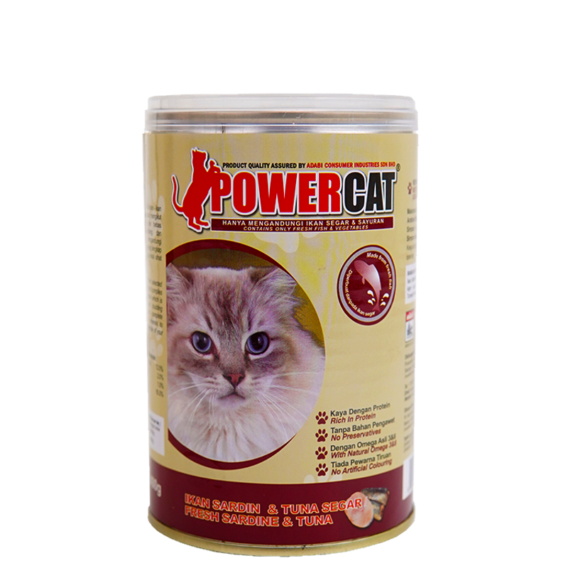 Power cat wet store food