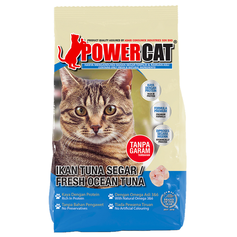 Powercat Fresh Ocean Tuna 1.3Kg Malaysia Pet Lovers Centre