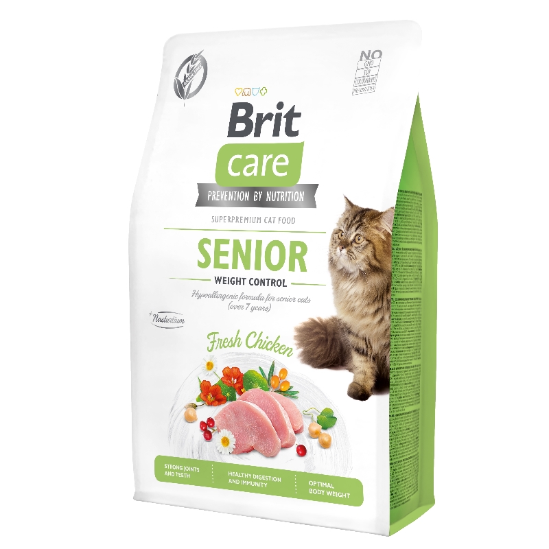 CAT BRIT CARE GRAIN FREE SENIOR WEIGHT CONTROL 400g