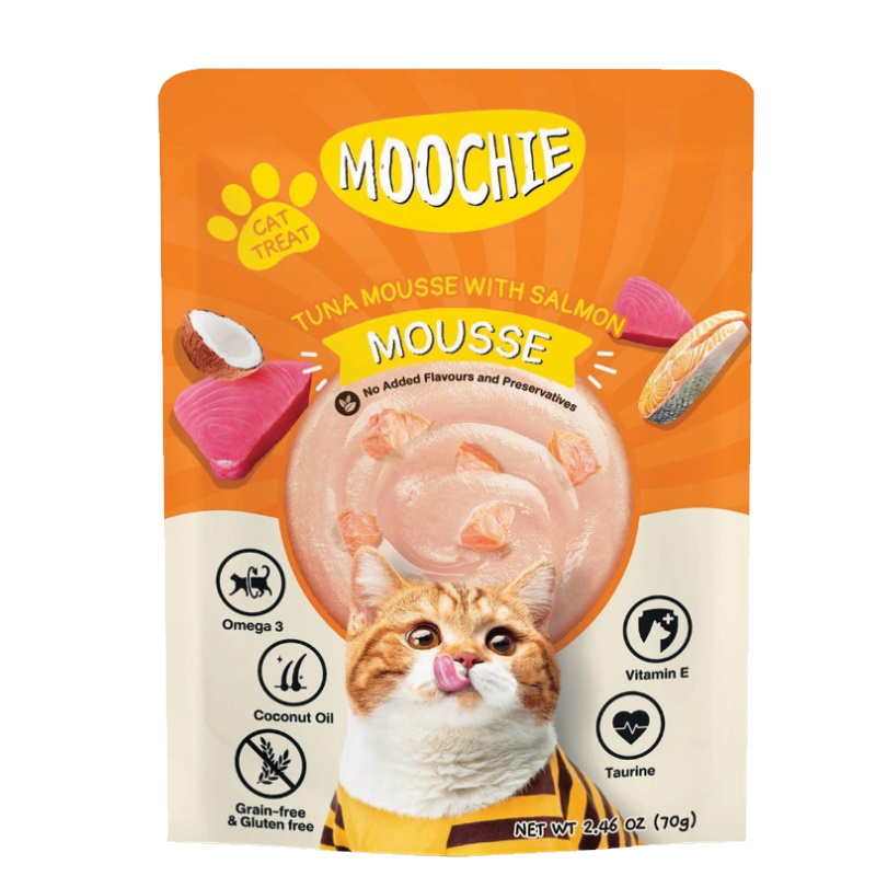 (CAT) (POUCH) TUNA MOUSSE WITH SALMON 70g